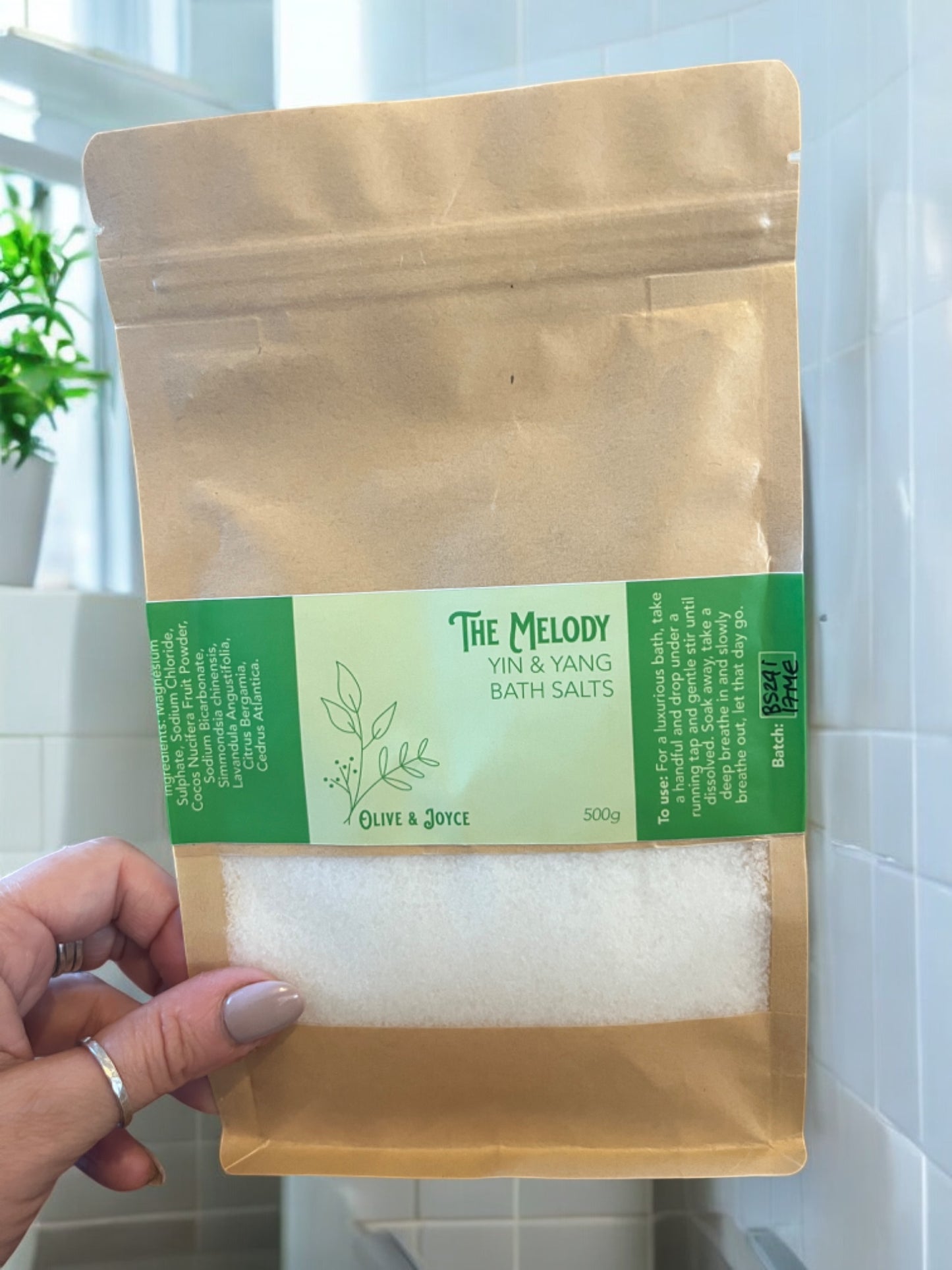 The Melody | 100% Natural Bath Salts for Sore Muscles & Deep Relaxation | 500g