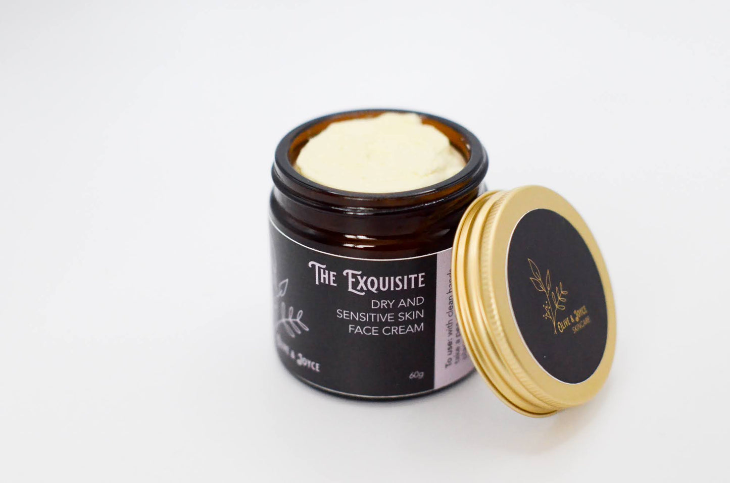 Natural face cream lid off Natural skincare for dry and sensitive skin by the natural skincare company