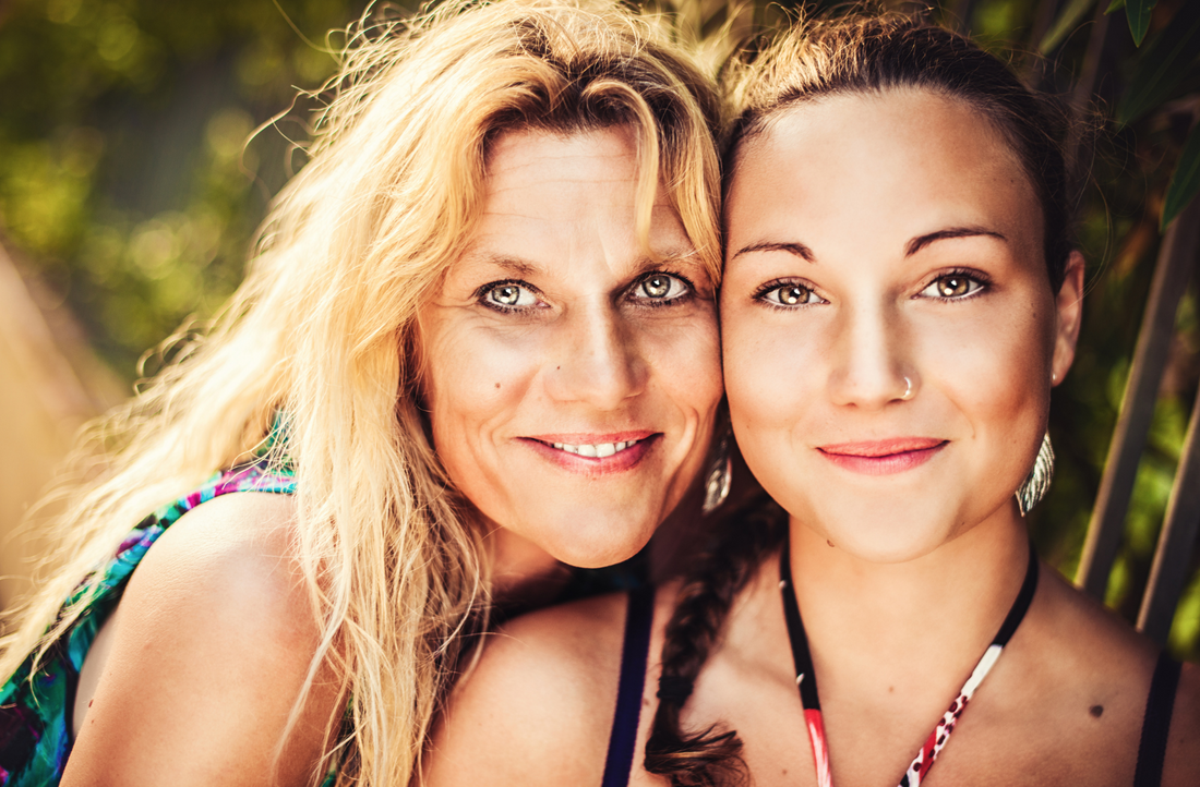 Mother And Daughter Sharing Skincare Routines And Skin Genetics