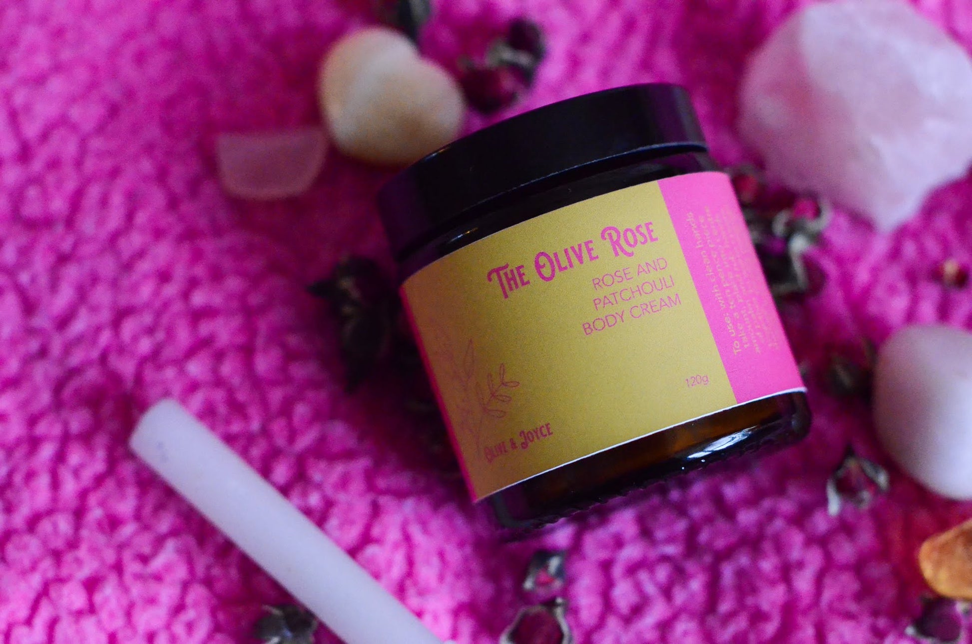100% natural body cream, rose, patchouli, neroli, relaxing, glorious, soft skin, oil based