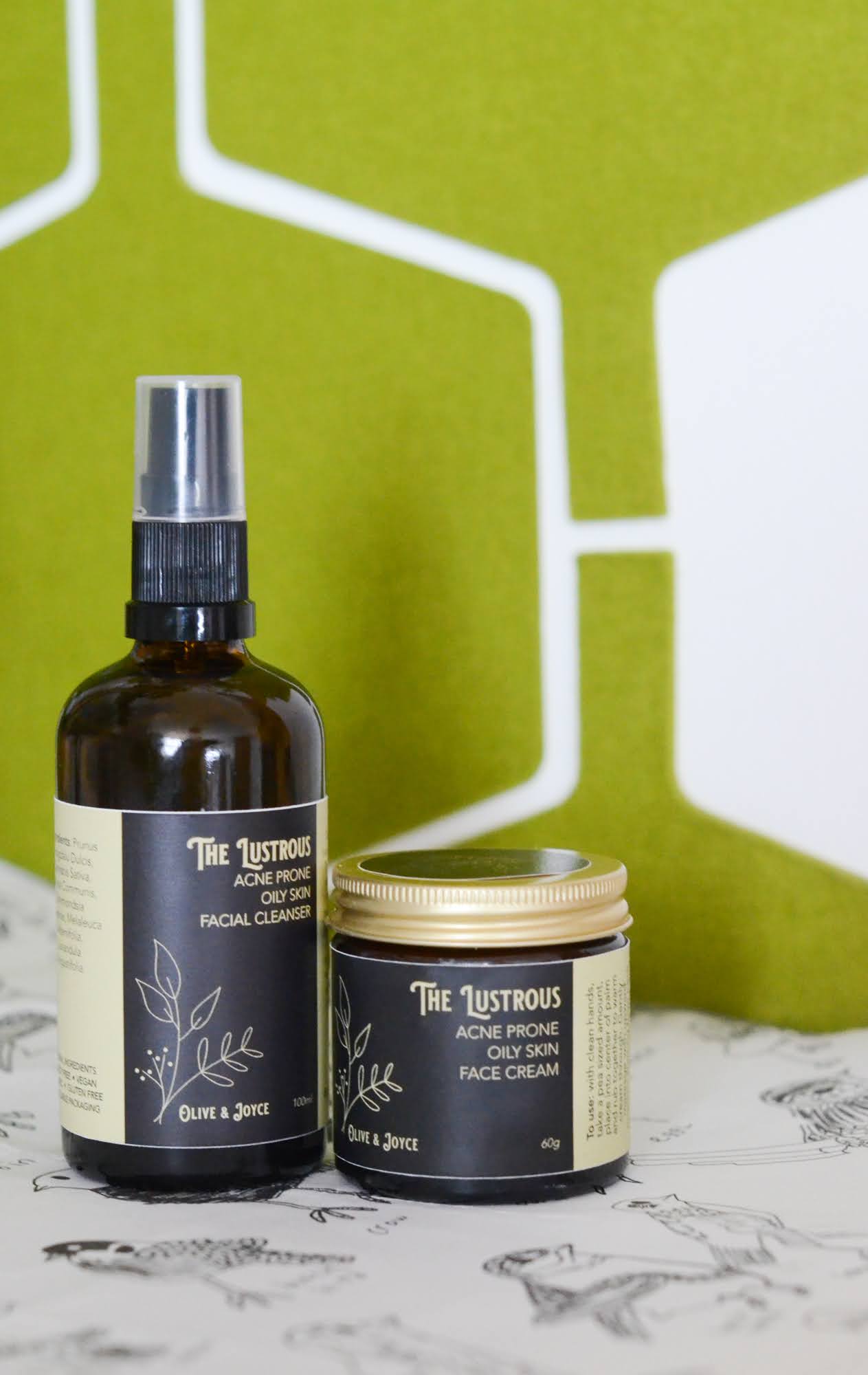 The Lustrous + Clean Slate Bundle | Natural Skincare for Oily & Acne-Prone Skin