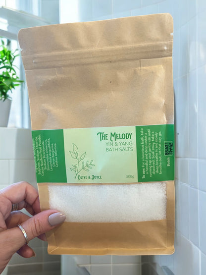 The Melody | 100% Natural Bath Salts for Sore Muscles & Deep Relaxation | 500g