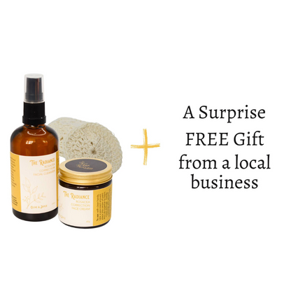 Subscription Box Natural skincare for rosacea skin oil cleanser and face cream set by the natural skincare company