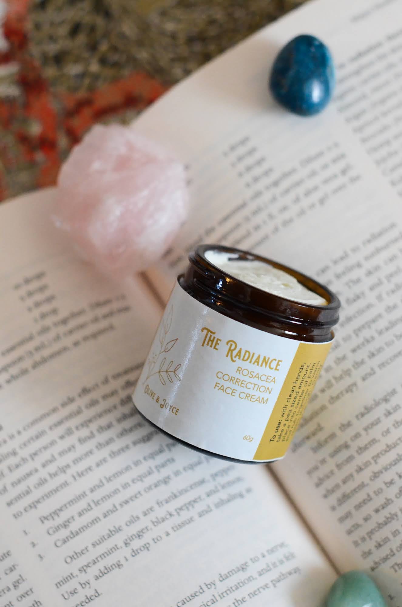 Natural skincare for sore red cheeks and nose skin face cream set by the natural skincare company