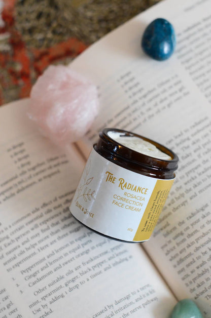 Natural skincare for sore red cheeks and nose skin face cream set by the natural skincare company