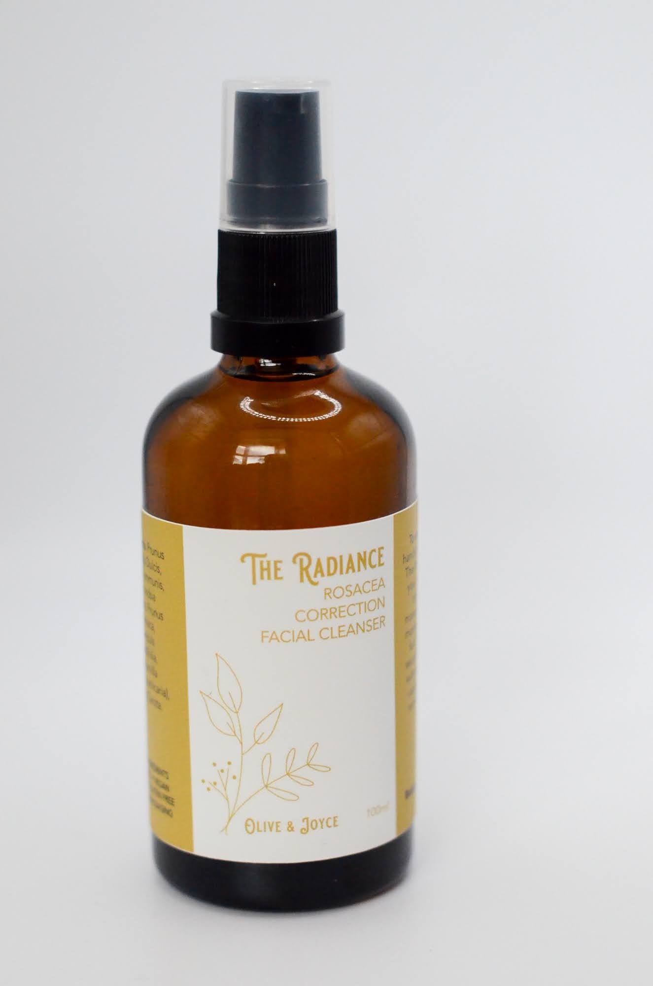 Natural skincare for sore red cheeks and nose skin oil cleanser by the natural skincare company